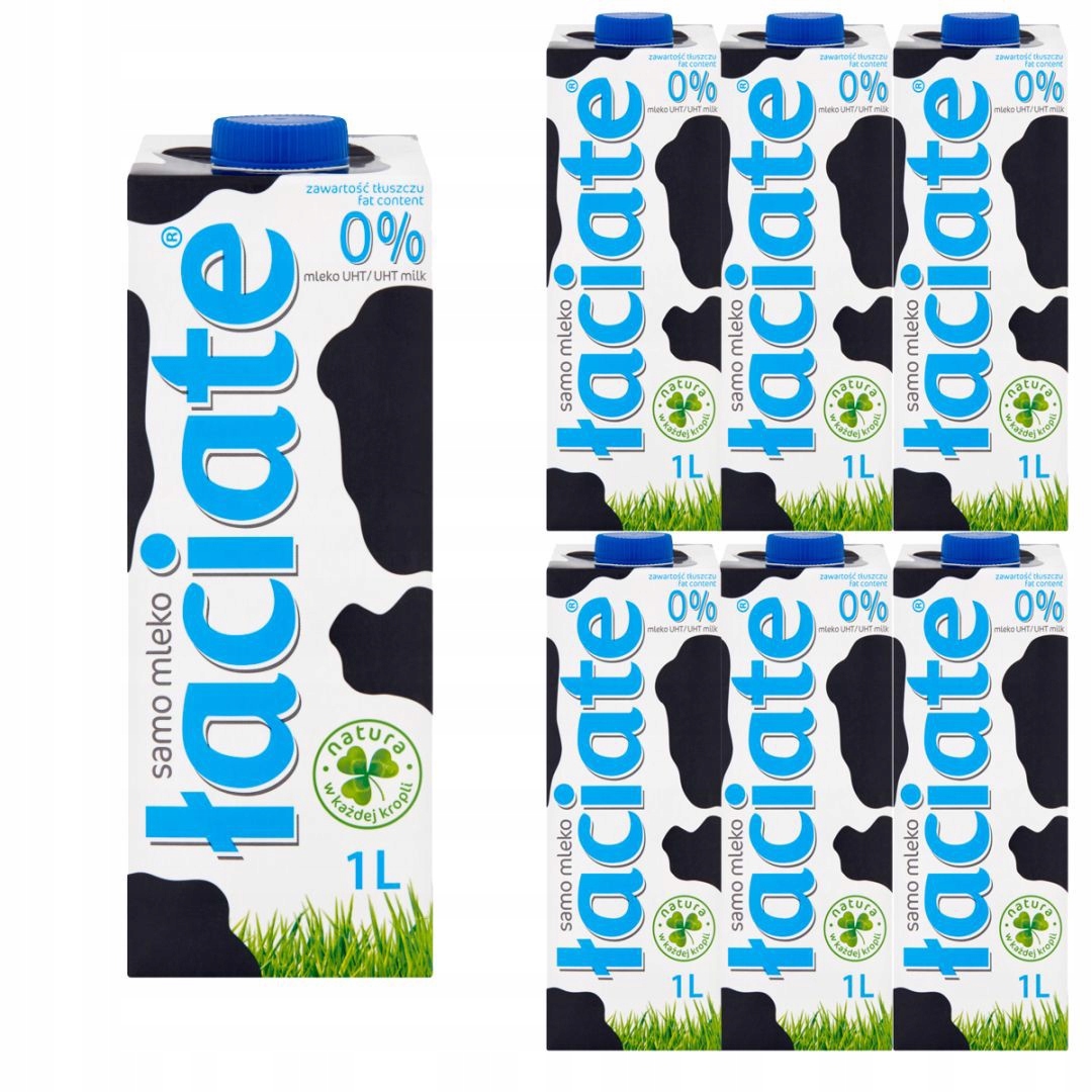 Levně Łaciate mléko s obsahem tuku 0% 1L x 12 kusů