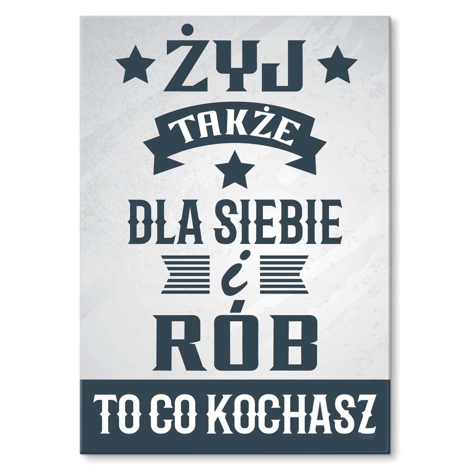 Kovový plakát Žijte také pro sebe Dárek 42 x 59 cm