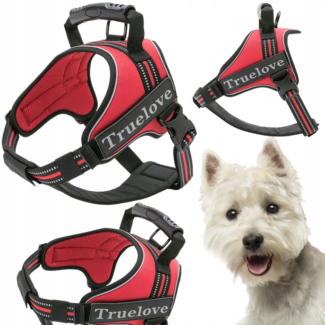 Levně Postroj Pro Psa Pracujícího S Rukojetí Truelove Outdoor Červený Xs