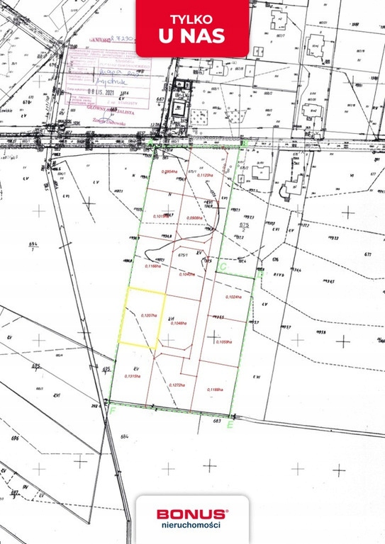 Działka, Lewickie, 1208 m²