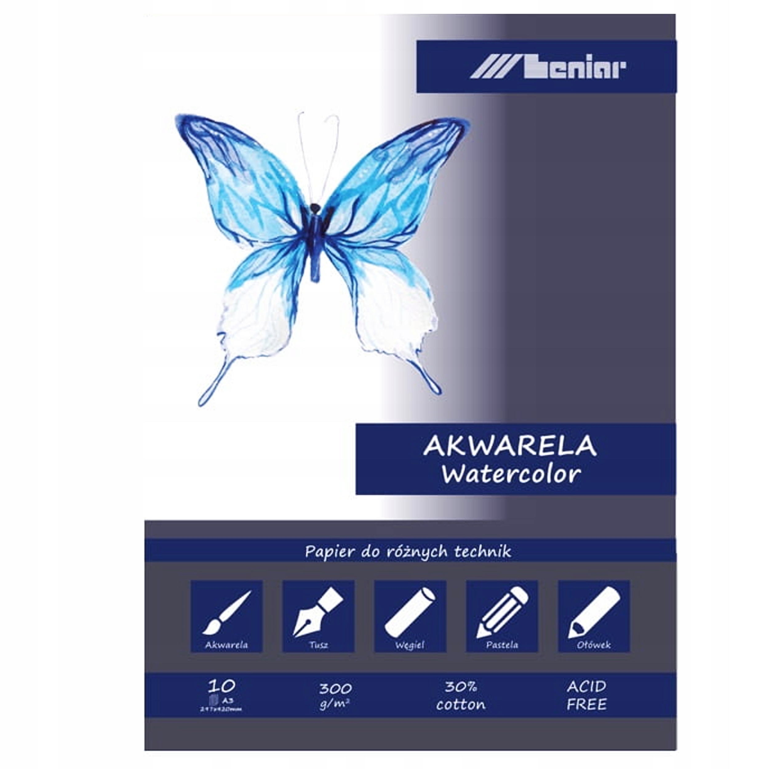 

Blok Do Farb Akwarelowych A3 300G 10 Ark. Leniar