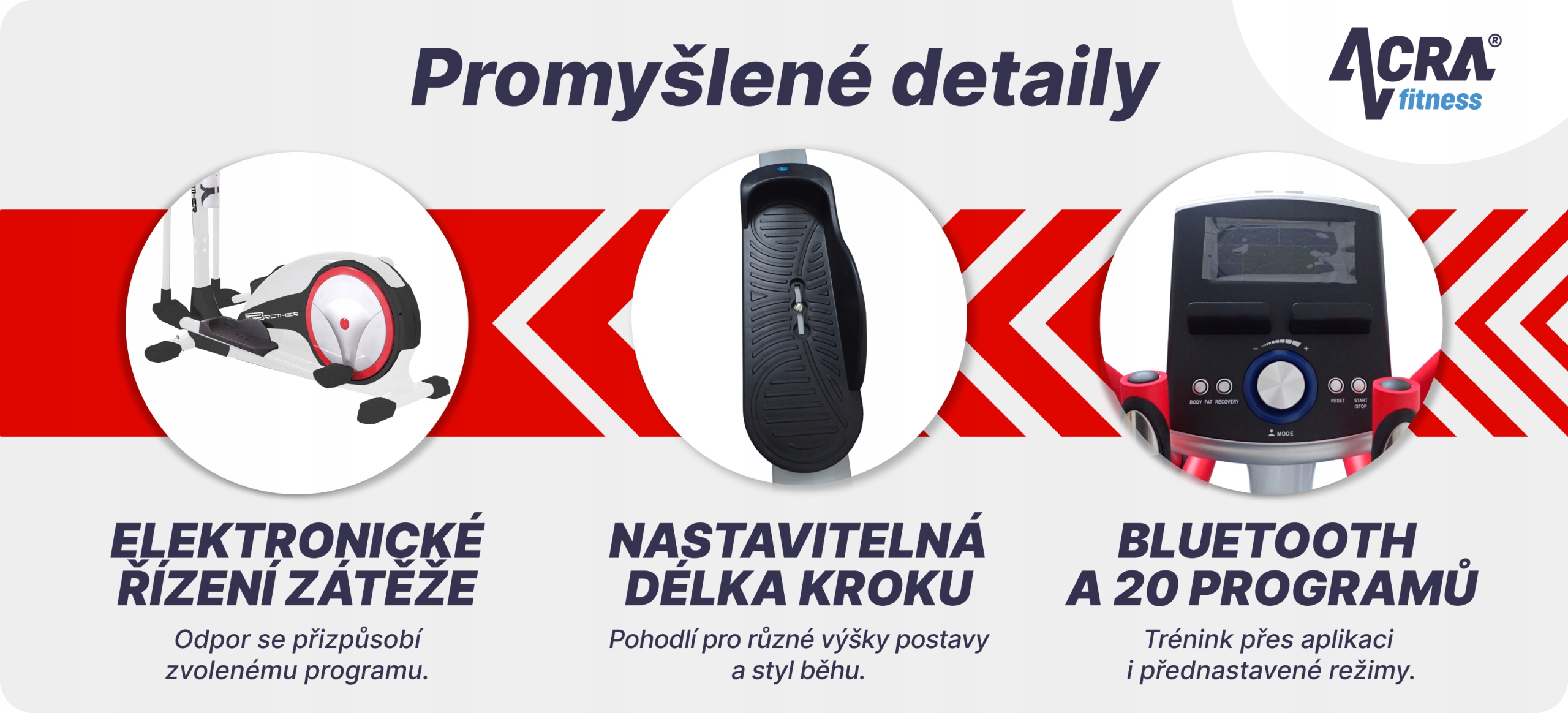 Ergonomický elipticall s běžeckými aplikacemi BE92E Model ostatní