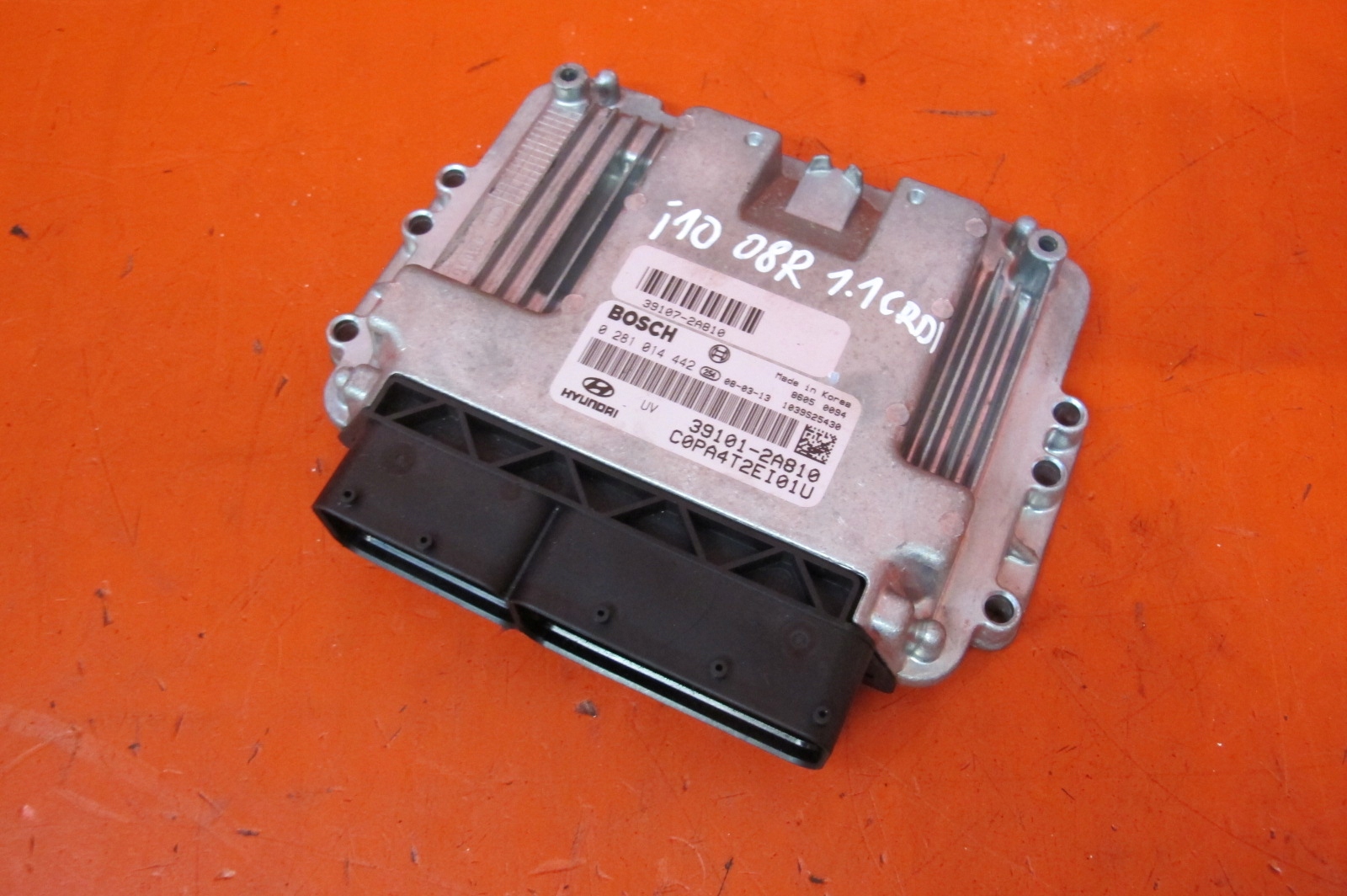 HYUNDAI i10 PA 1 e 07- 1.1 CRDI D3FA Centralina computer Motore 39101-2A810