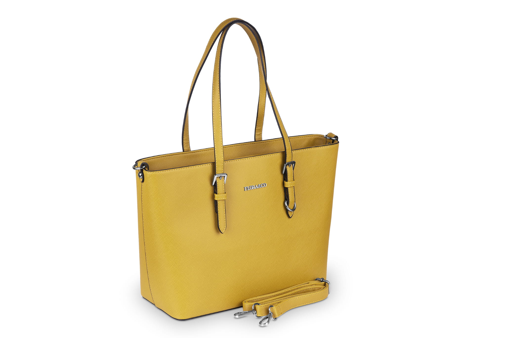 

Torebka Damska Flora&Co Saffiano Żółta