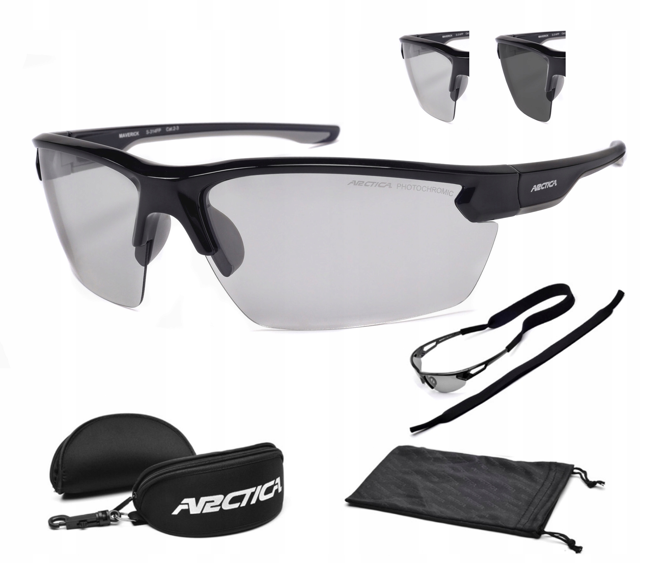 Fotochromatické Polarizační Brýle Arctica S-314FP Sluneční Brýle UV400