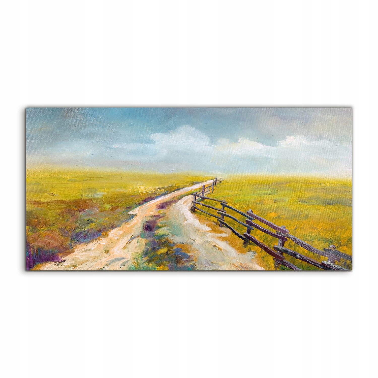 

Obraz akryl 120x60 nowoczesny Łąka Krajobraz Droga