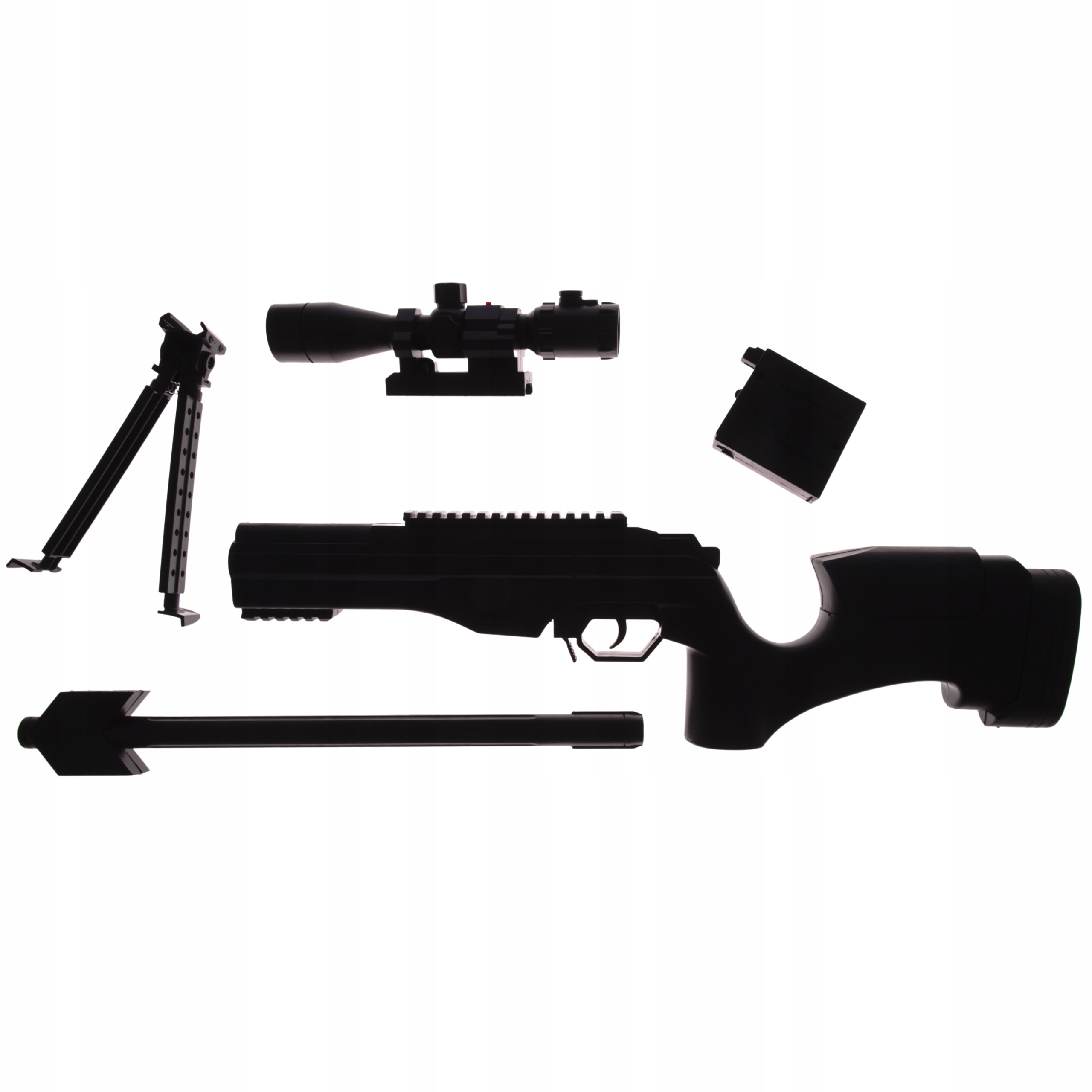 PISTOLET NA KULKI SNAJPERKA KARABIN Z LASEREM Wiek dziecka 18 lat +