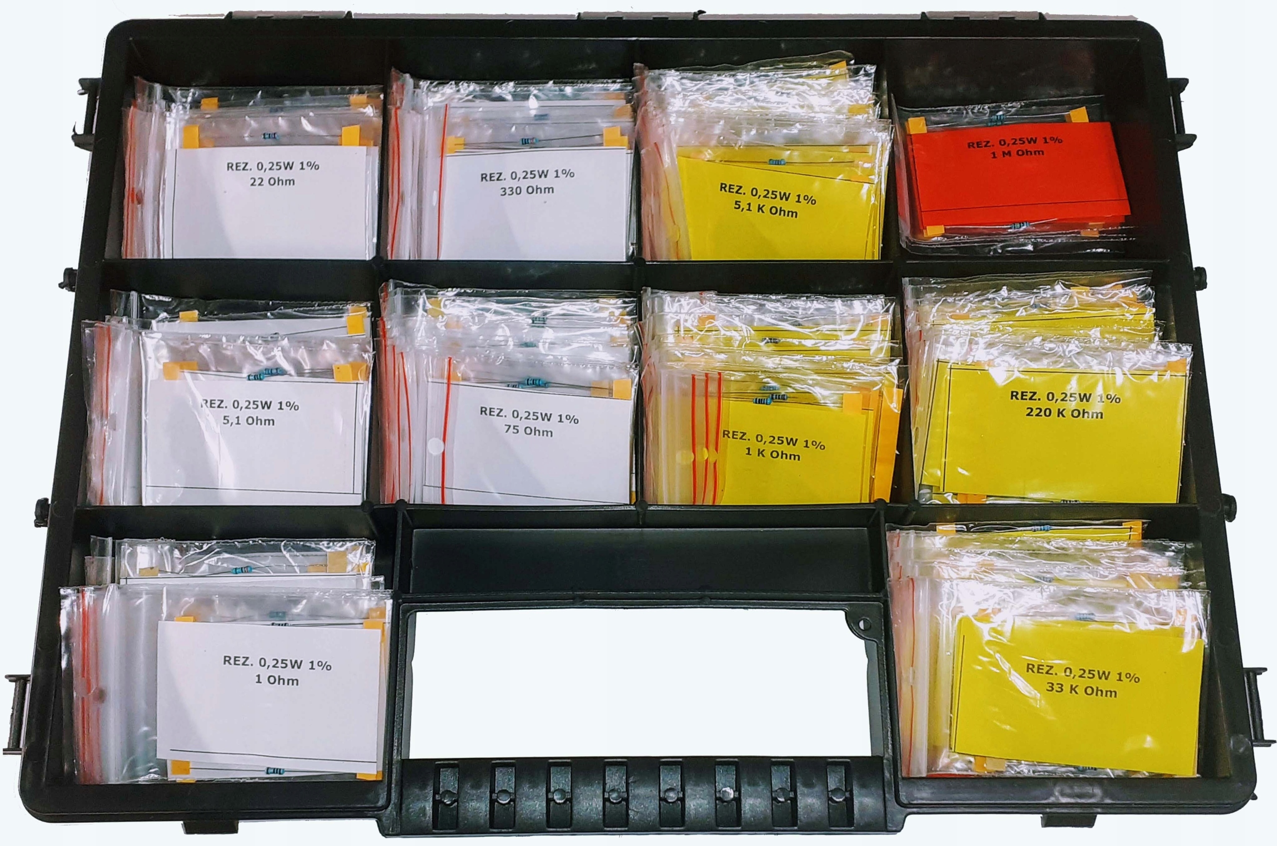 Rezystory 0,5W 1% zestaw rezystorów