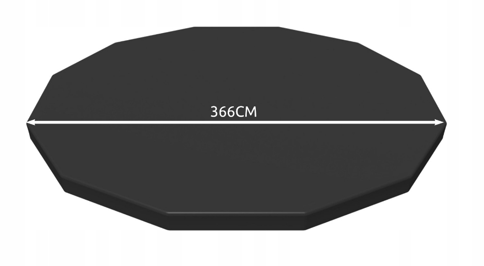 POKRYWA BASEN 366 FOLIA POKROWIEC PLANDEKA INTEX Długość 366 cm