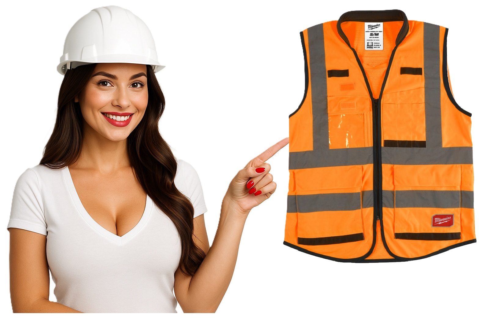 Kamizelka odblaskowa Milwaukee r. 2XL/3XL na zamek 15 kieszeni 4932471900