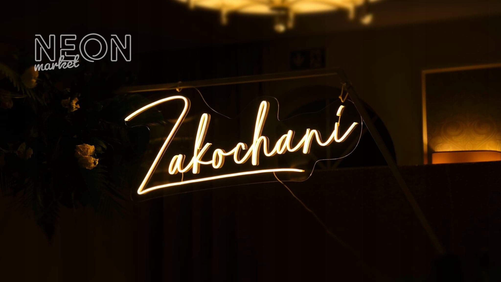 Zakochani napis LEDOWY LED Neon LEDON