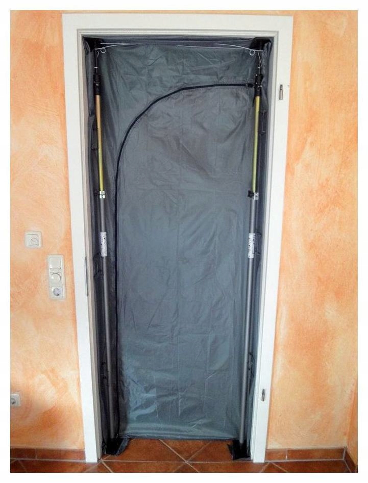 Stavební protiprachové dveře se závěsem 130 x 310 cm Glück