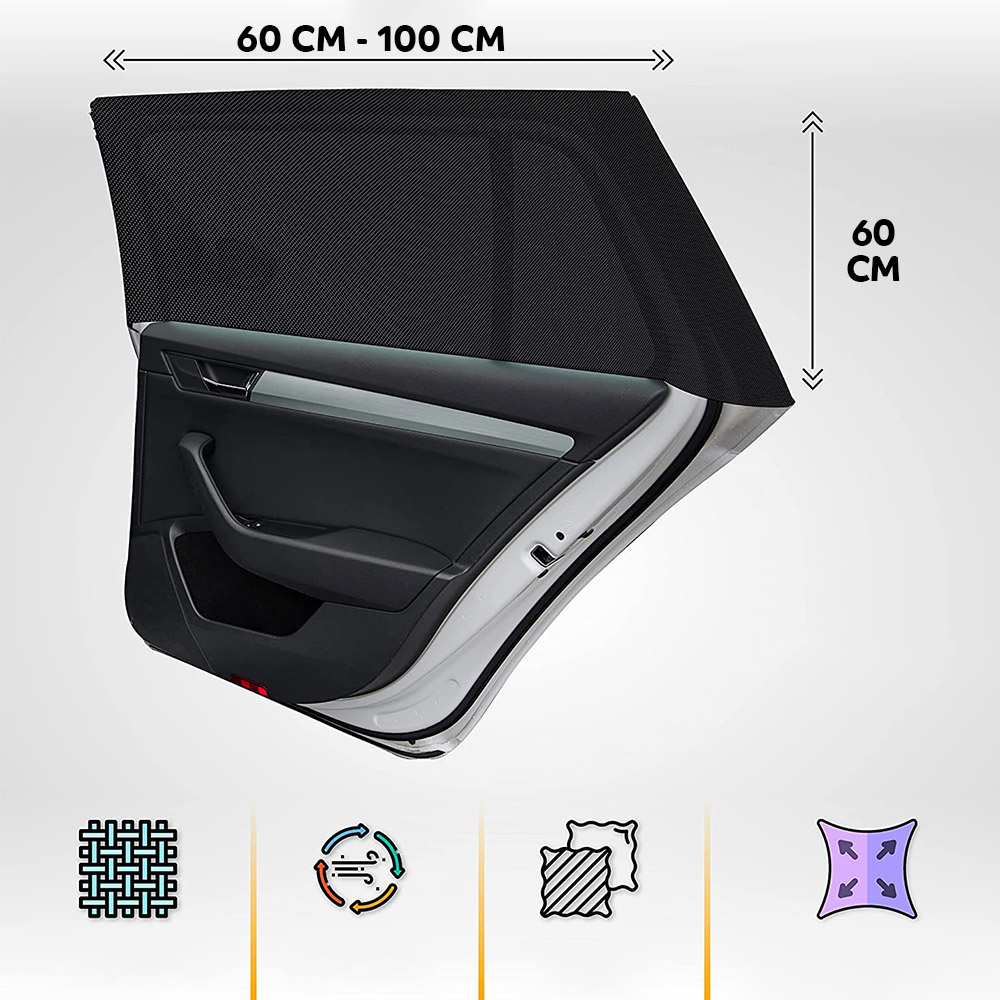 OSŁONA MOSKITIERA SIATKA PRZECIWSŁONECZNA NA SZYBĘ DO SAMOCHODU AUTA SZYBY EAN (GTIN) 5903933546803