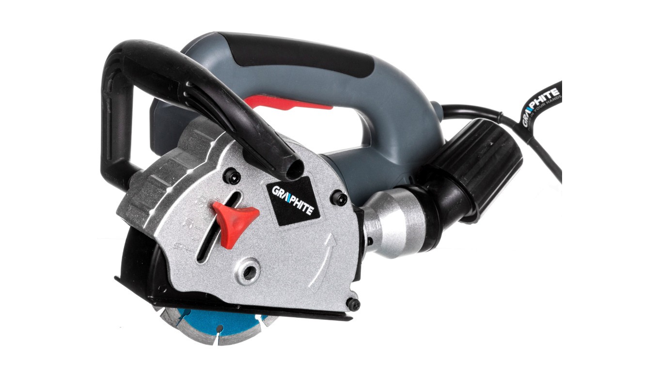 Bruzdownica Graphite 1320W 125mm Regulacja Szerokości i Głębokości 59G370 5