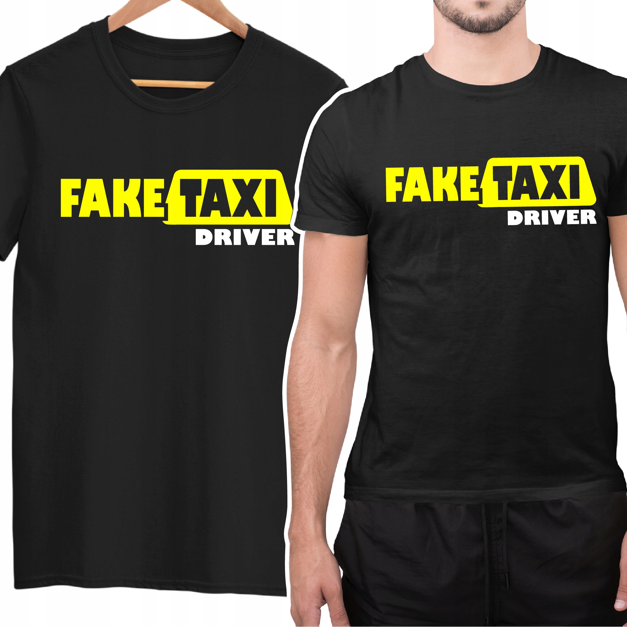 

Koszulka Tshirt Śmieszny Prezent Fake Taxi Driver