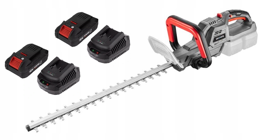 Graphite Nůžky Na Živý Plot 2X4AH Akumulátor 36V Šířka Řezu 520 MM 58G042