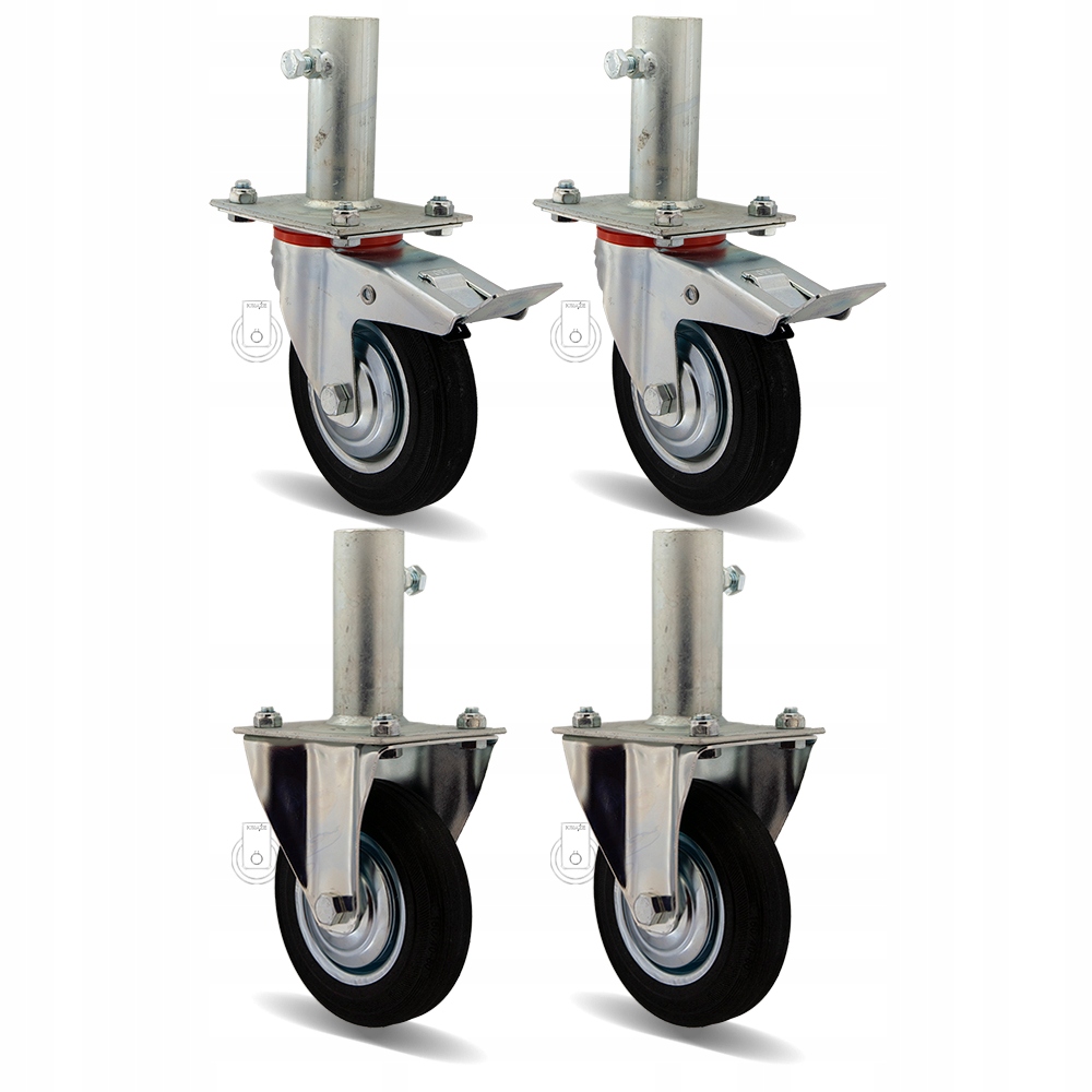 Sada 4 kusů kol fi 160 Lešení 78STGU160/40