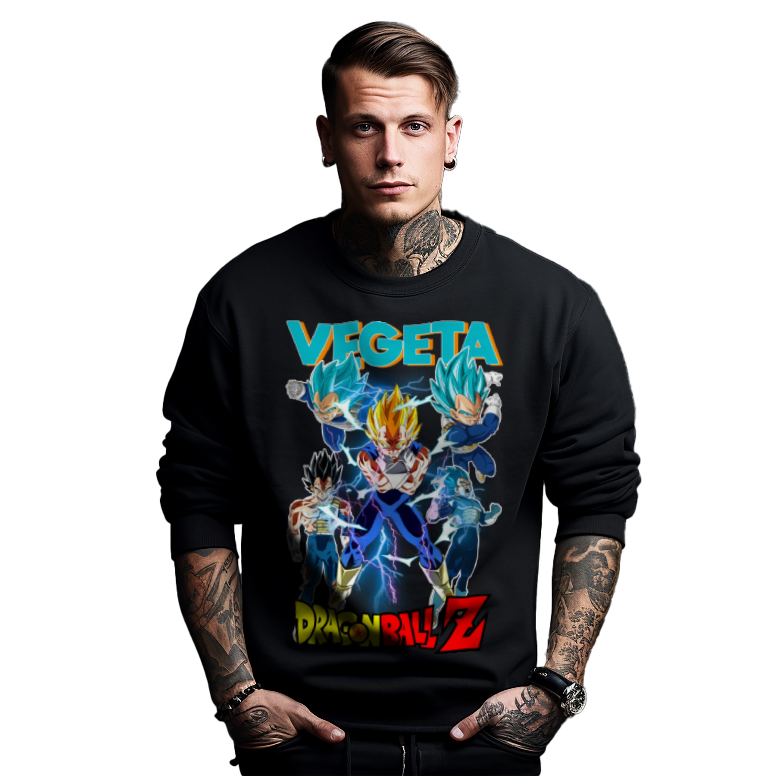 Mikina s potiskem Anime Dragon Ball Z Vegeta