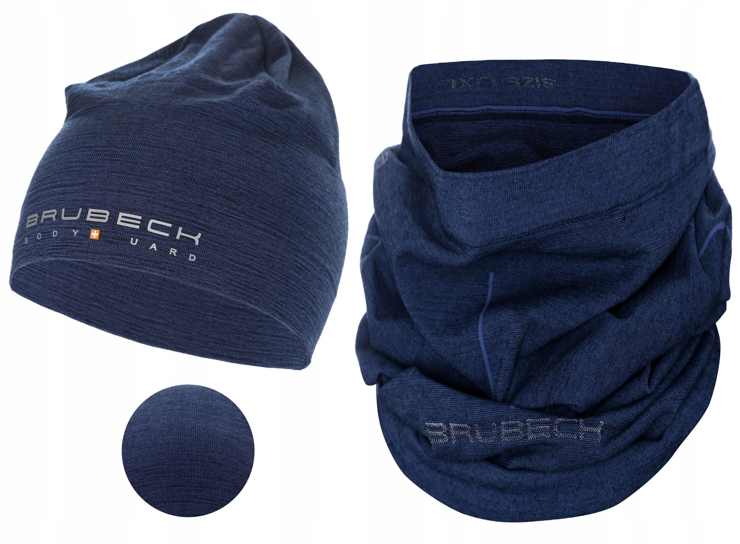 Turystyczna Czapka Termoaktywna Wełniana Na Zimę Brubeck Komin Oddychający