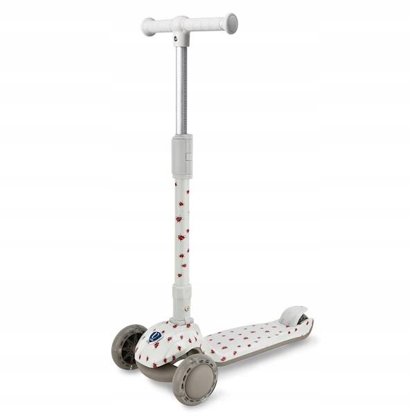 Hulajnoga dziecięca w biedronki trójkołowa Składana Regulowana Koła Led