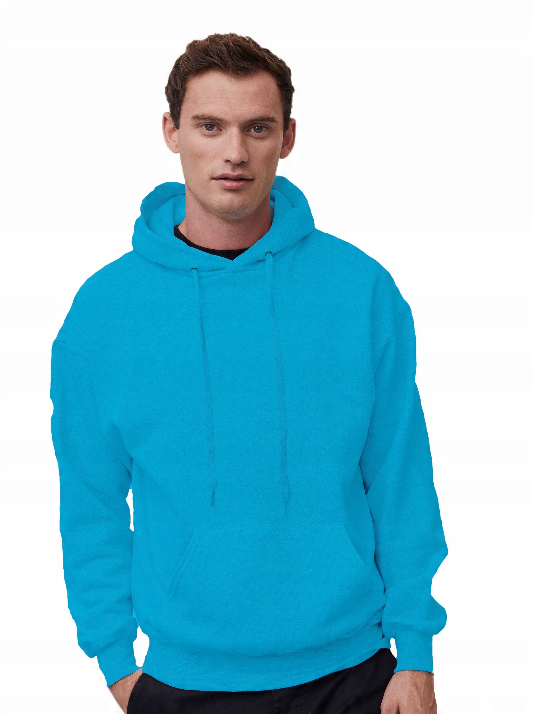 

Bluza z kapturem męska Fruit Classic, azurowy XXL