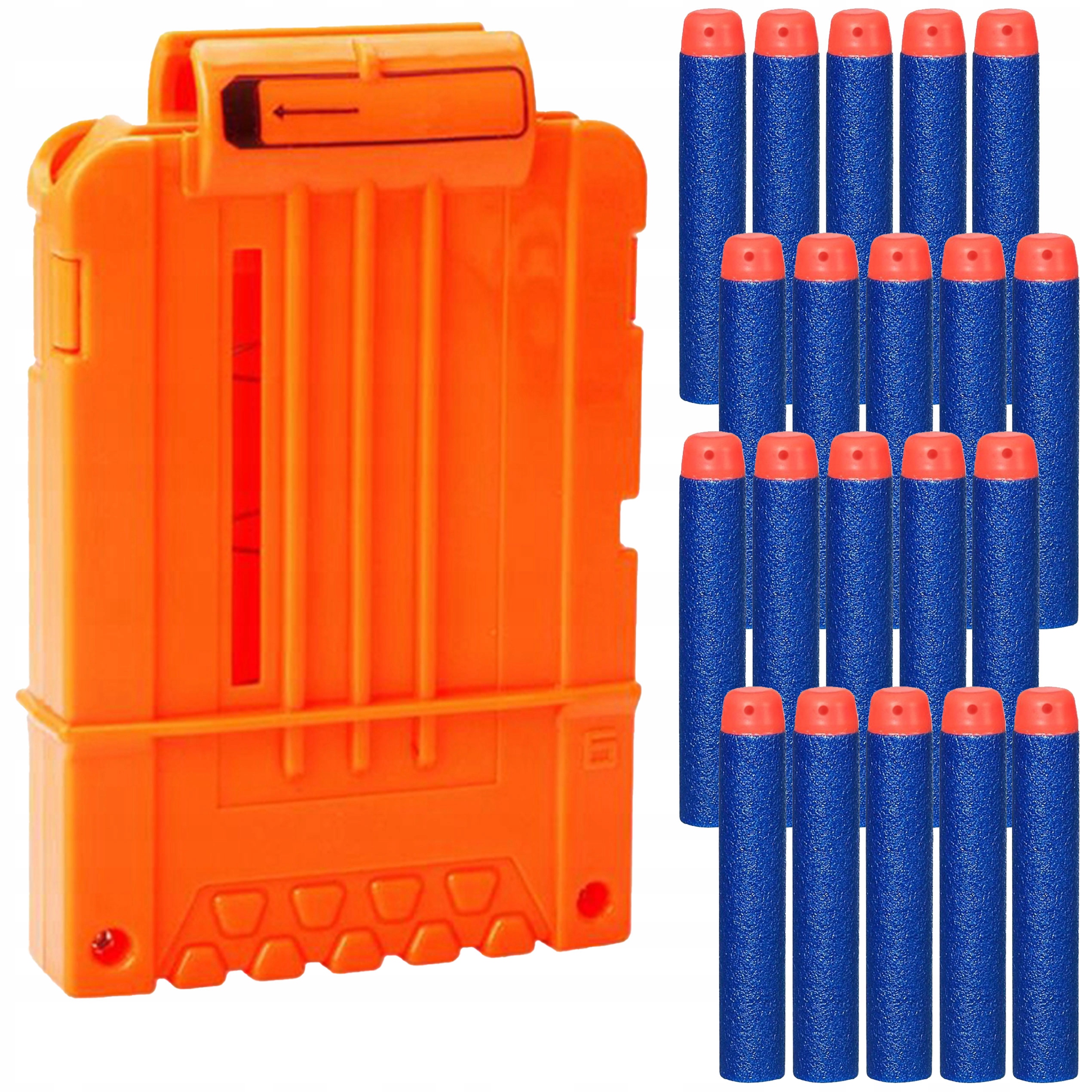 MAGAZYNEK NA STRZAŁKI PISTOLETU NERF + 20 STRZAŁEK NA STRZAŁKI POJEMNY