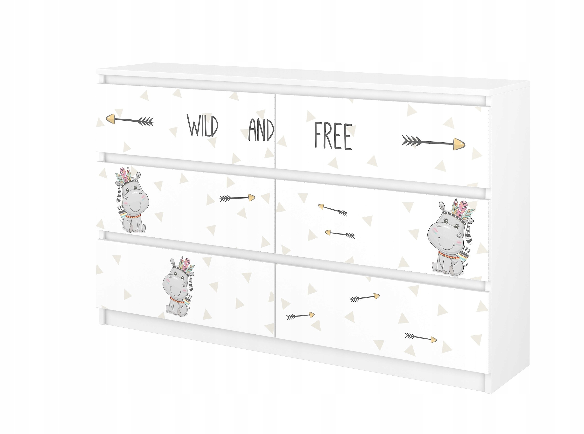 Komoda R 140 dziecięca dla dziecka BABY BOO WZORY