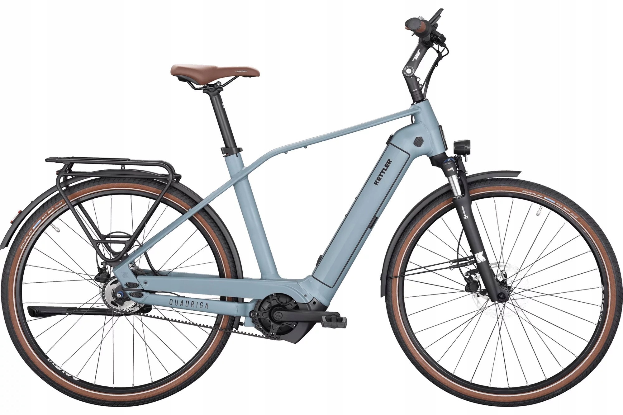 Rower elektryczny Kettler Quadriga P5 Belt Fl 53 cm niebieski 21"