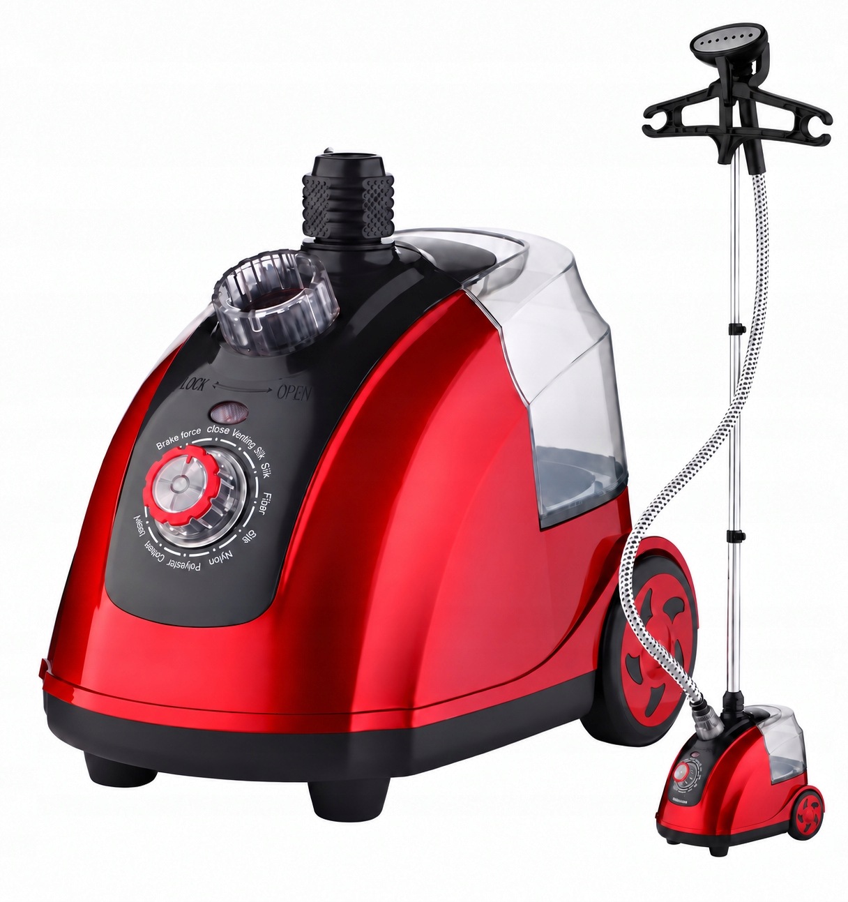 Stojací Parní Stanice Napařovač Oděvů Ruční Žehlička Steamer Velký Výkon