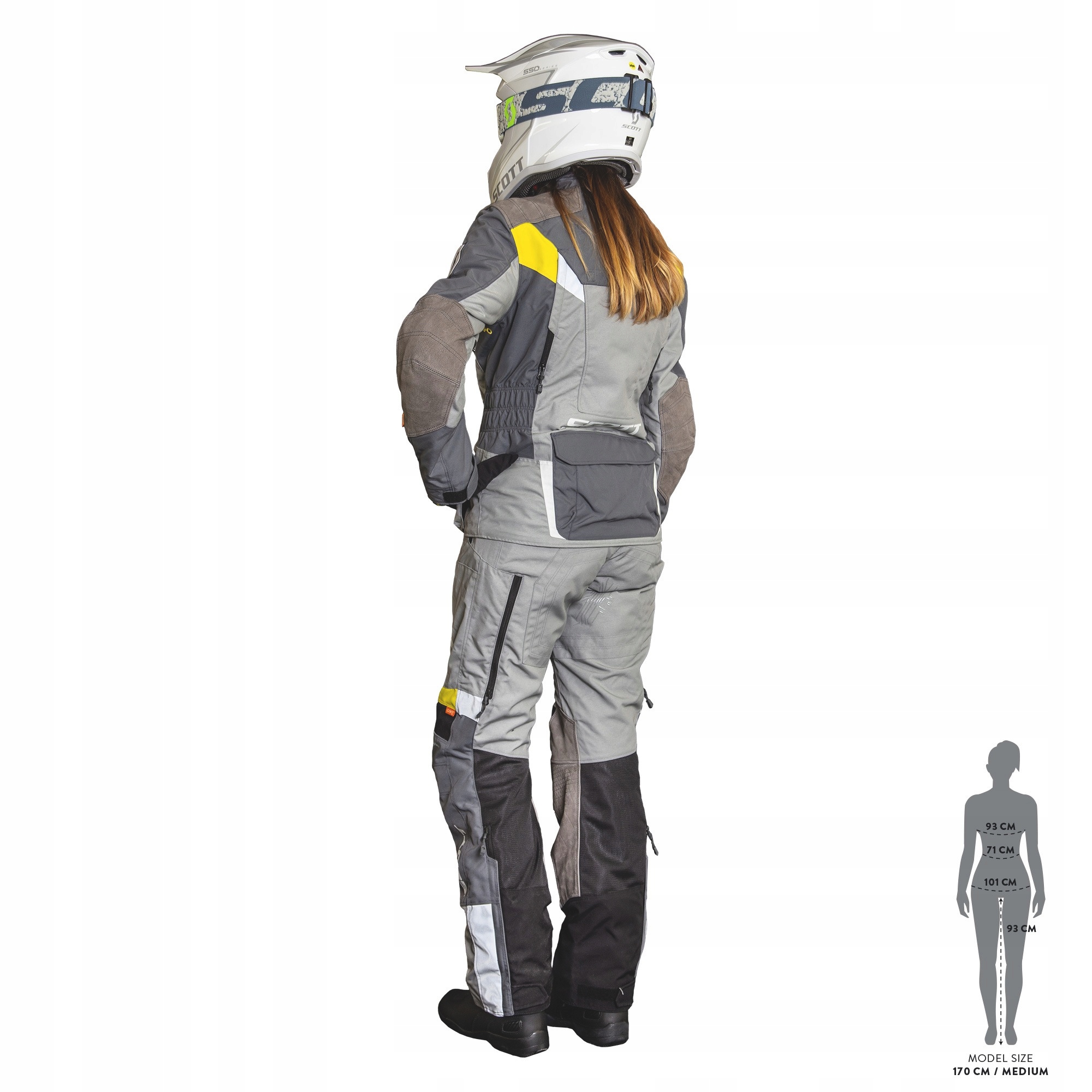 Spodnie Damskie Scott Dualraid DRYO grey/yellow 36 Rozmiar 36