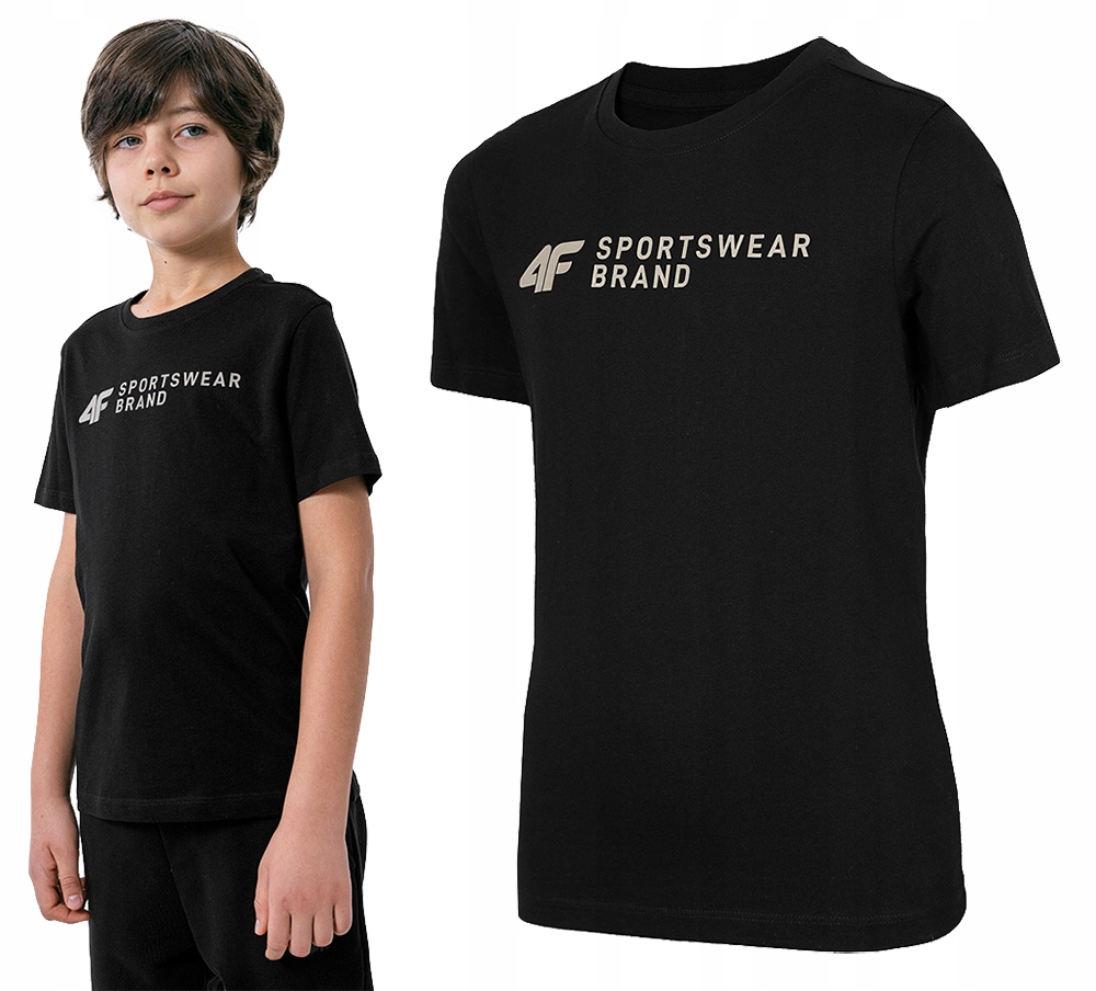 

4F T-shirt Chłopięcy Koszulka Bawełniana JTSM003