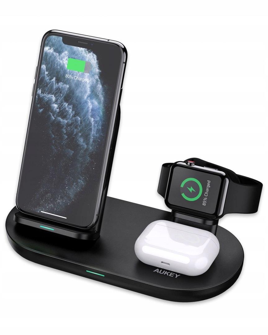 

Aukey ładowarka indukcyjna 3w1 Apple 10W