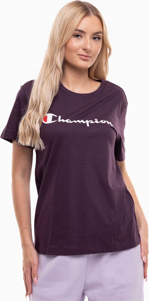 Tričko Champion Ss Tee Fialové 117534 VS503 vel. Xs