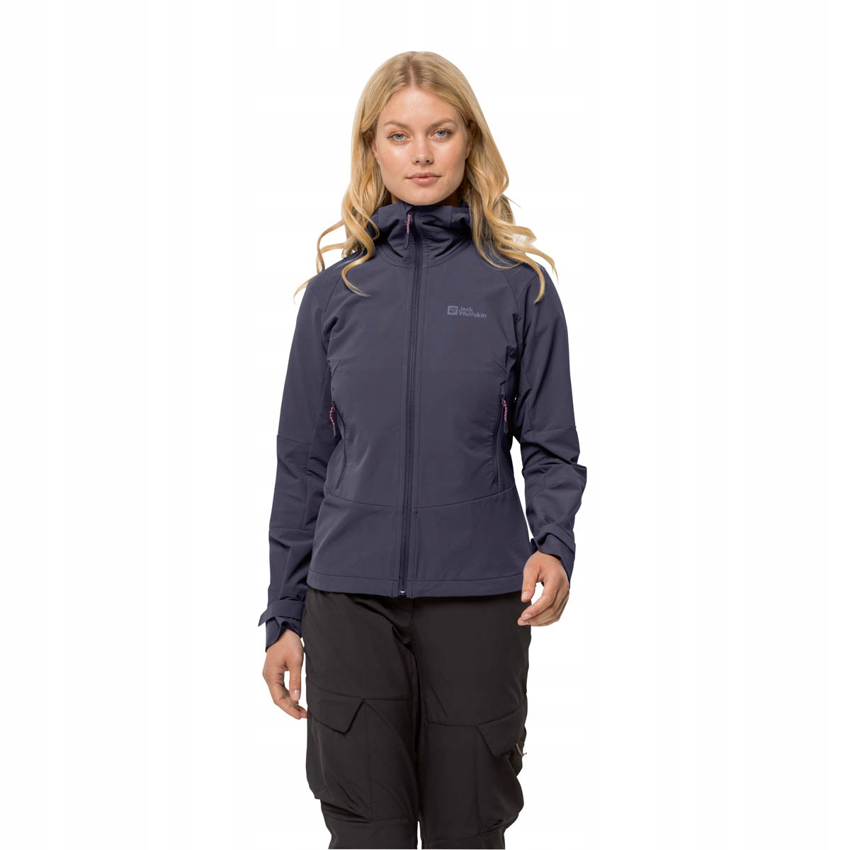 Damska kurtka softshellowa z kapturem Jack Wolfskin Kammweg Jkt Xs