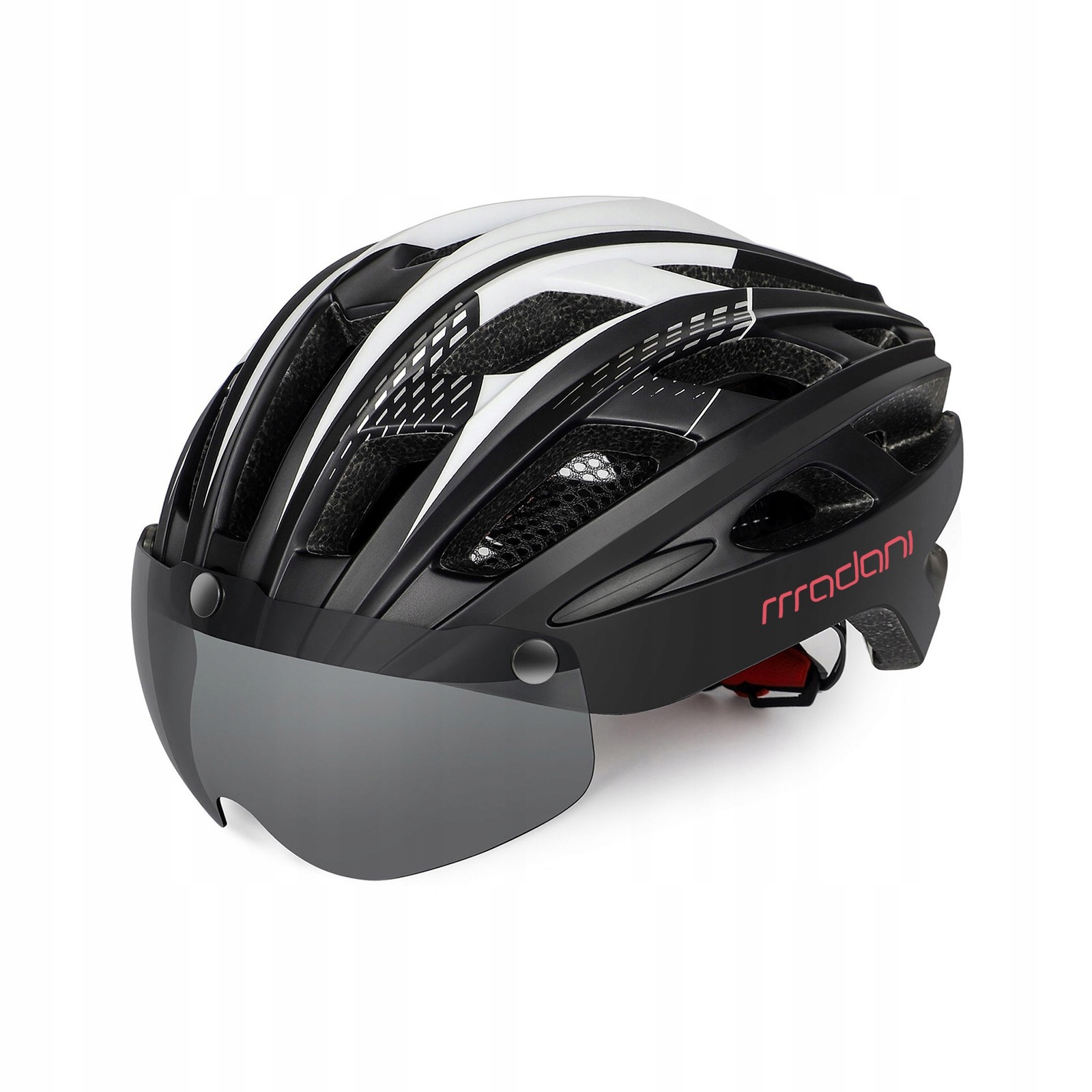 

Kask rowerowy z szybą fotochromową HT19 czarny
