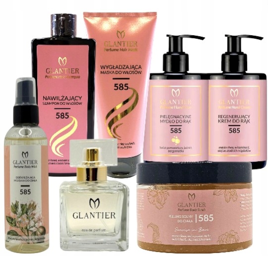 Glantier Sada pro péči o tělo a vlasy Parfém 585 7 produktů