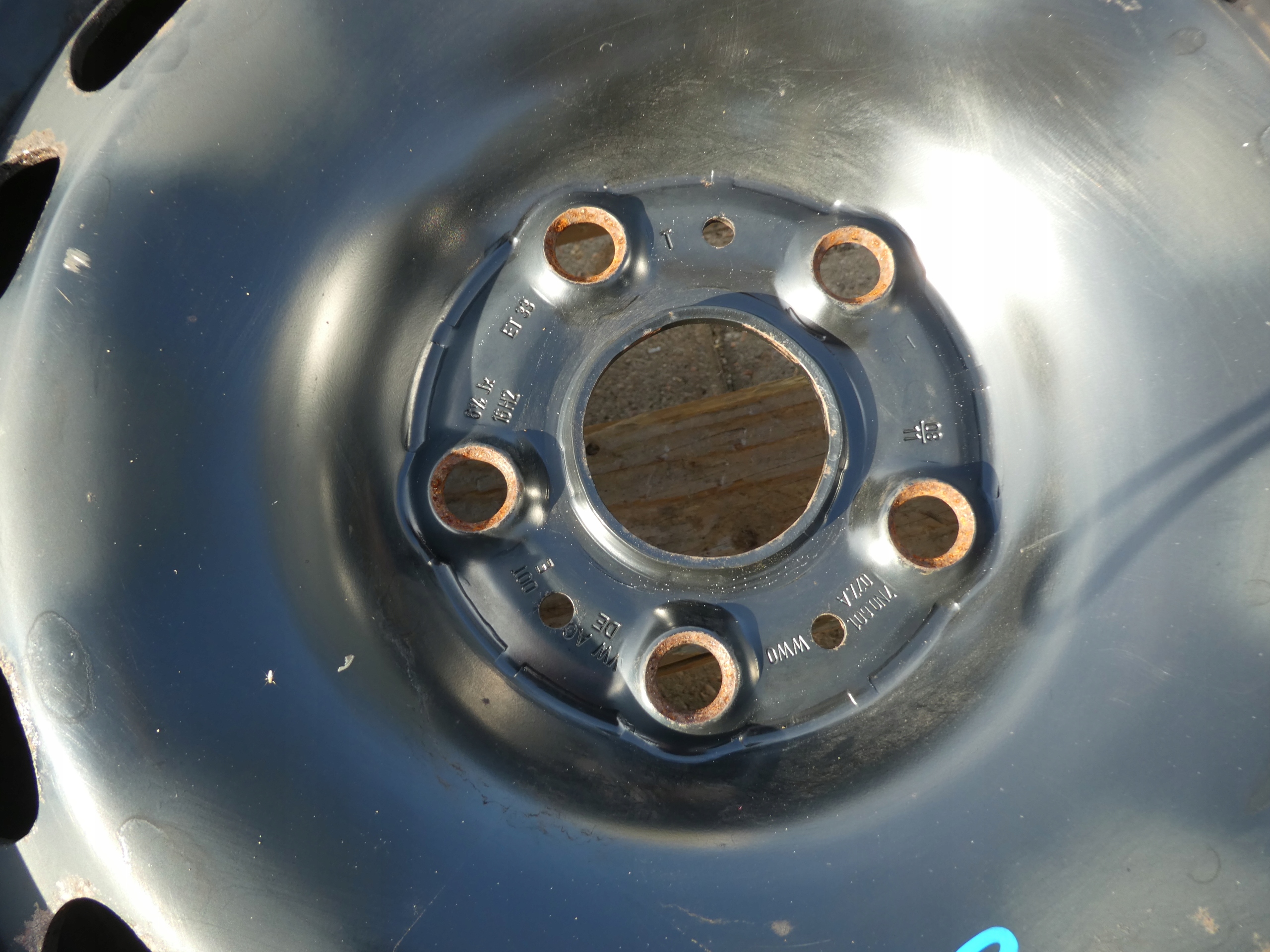 2X CERCHI FERRO VW 5X112 16 7N0601027A