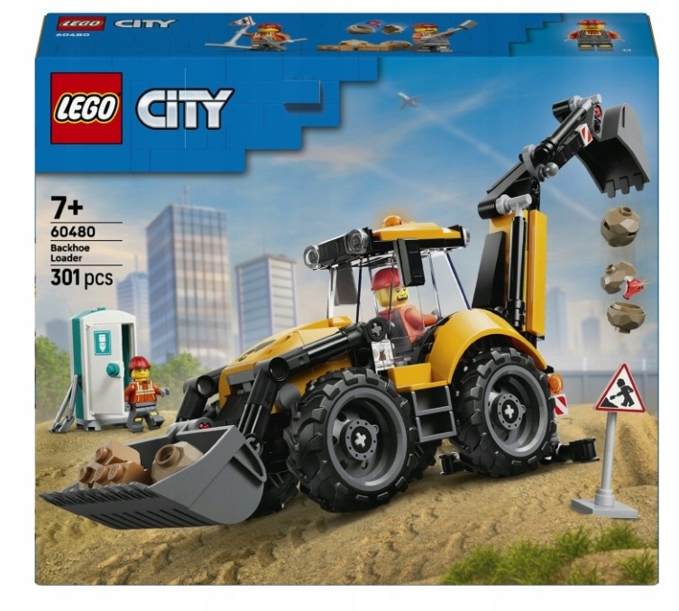 Lego(r) City 60480 Žlutý rypadlo-nakladač