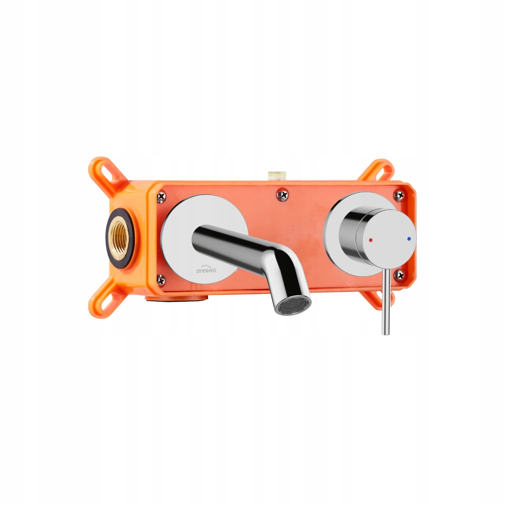 Podomietková Umývadlová Batéria Chrómová S Boxom Invena Komplet