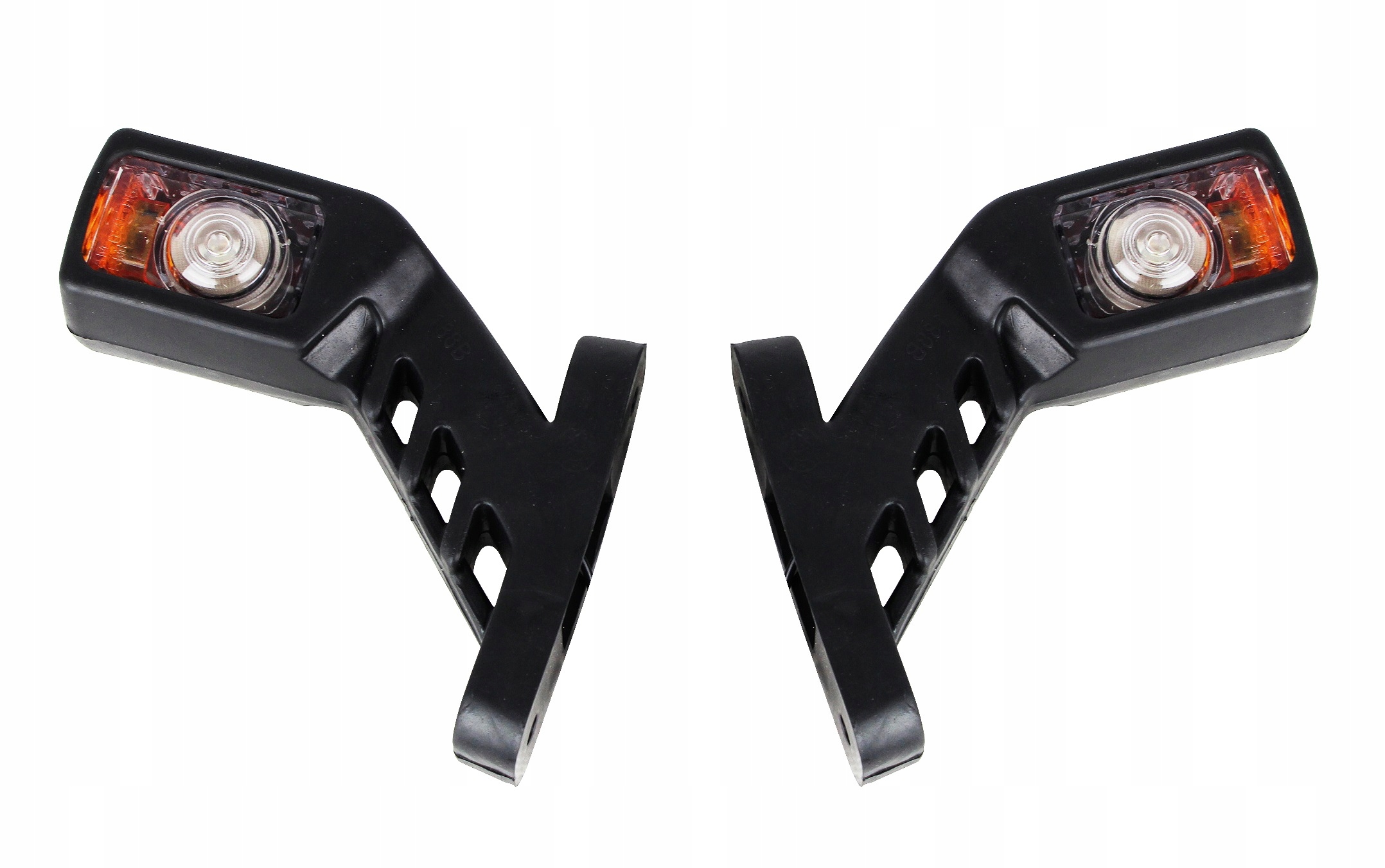 OBRYSÓWKI LEDOWE 12-24V ROGI DO PRZYCZEP TIR 3 KOLORY LED KOMPLET 2 SZTUKI