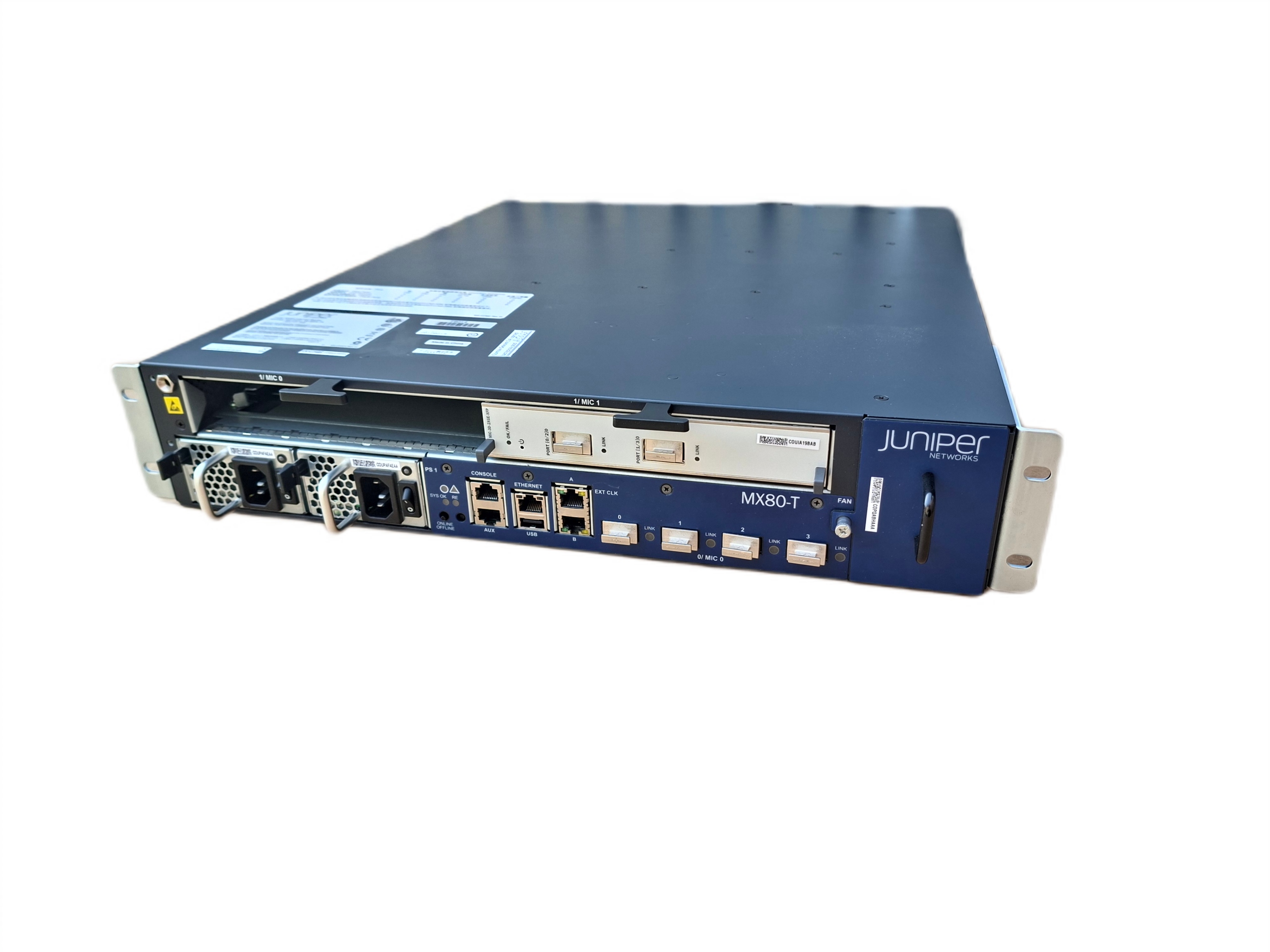 Router Juniper Network MX80-T z 20x1GbE, 2xPSU, 1xFantray
