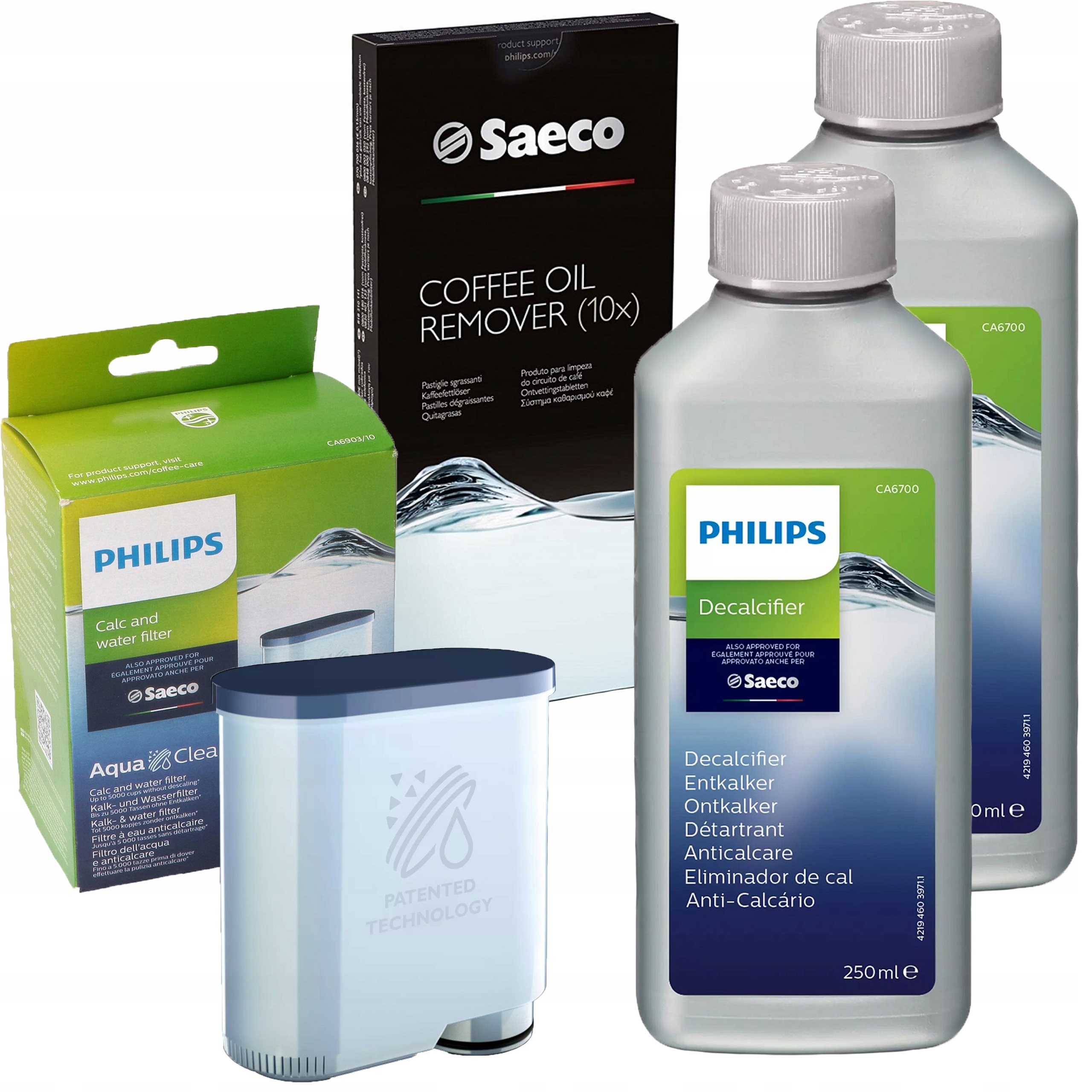 Filtr pro Saeco Philips Latte Go 3100 5400 4300 5000 Odvápňovač Tablety