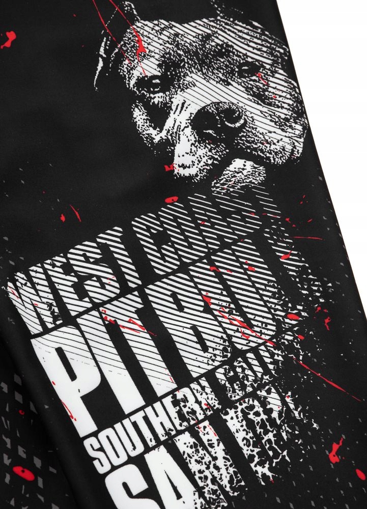 Męskie Legginsy Sportowe Pitbull Blood Dog II Długość nogawki długa