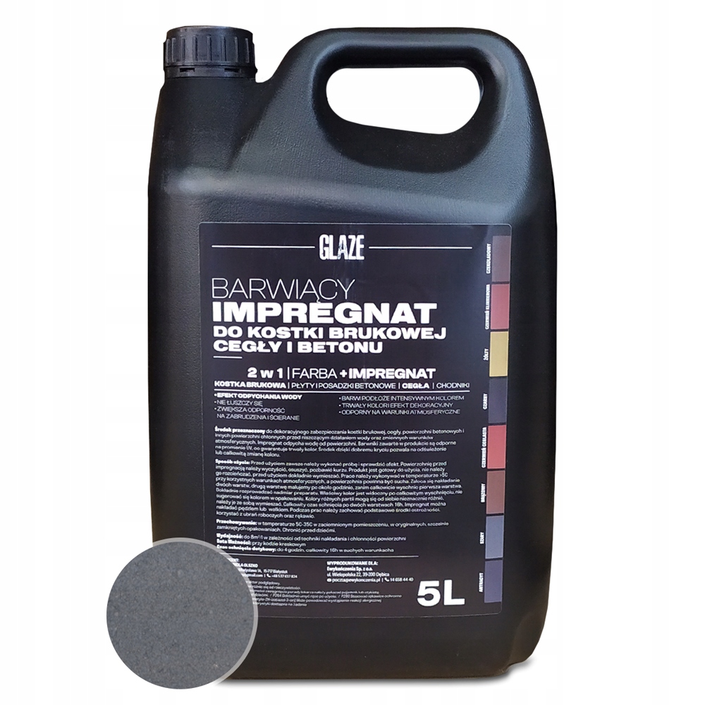 

Impregnat Do Kostki Brukowej Glaze Szary 5L