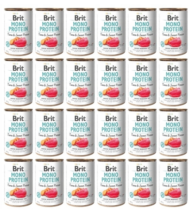 Brit Mono Protein Tuna&Sweet Potato 24x400g Mokra karma monobiałkowa