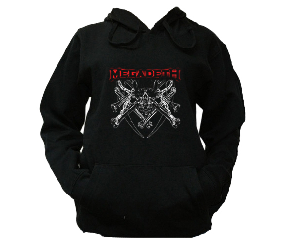 

XL Bluza Kaptur Damska Megadeth Heavy Metal Wzór