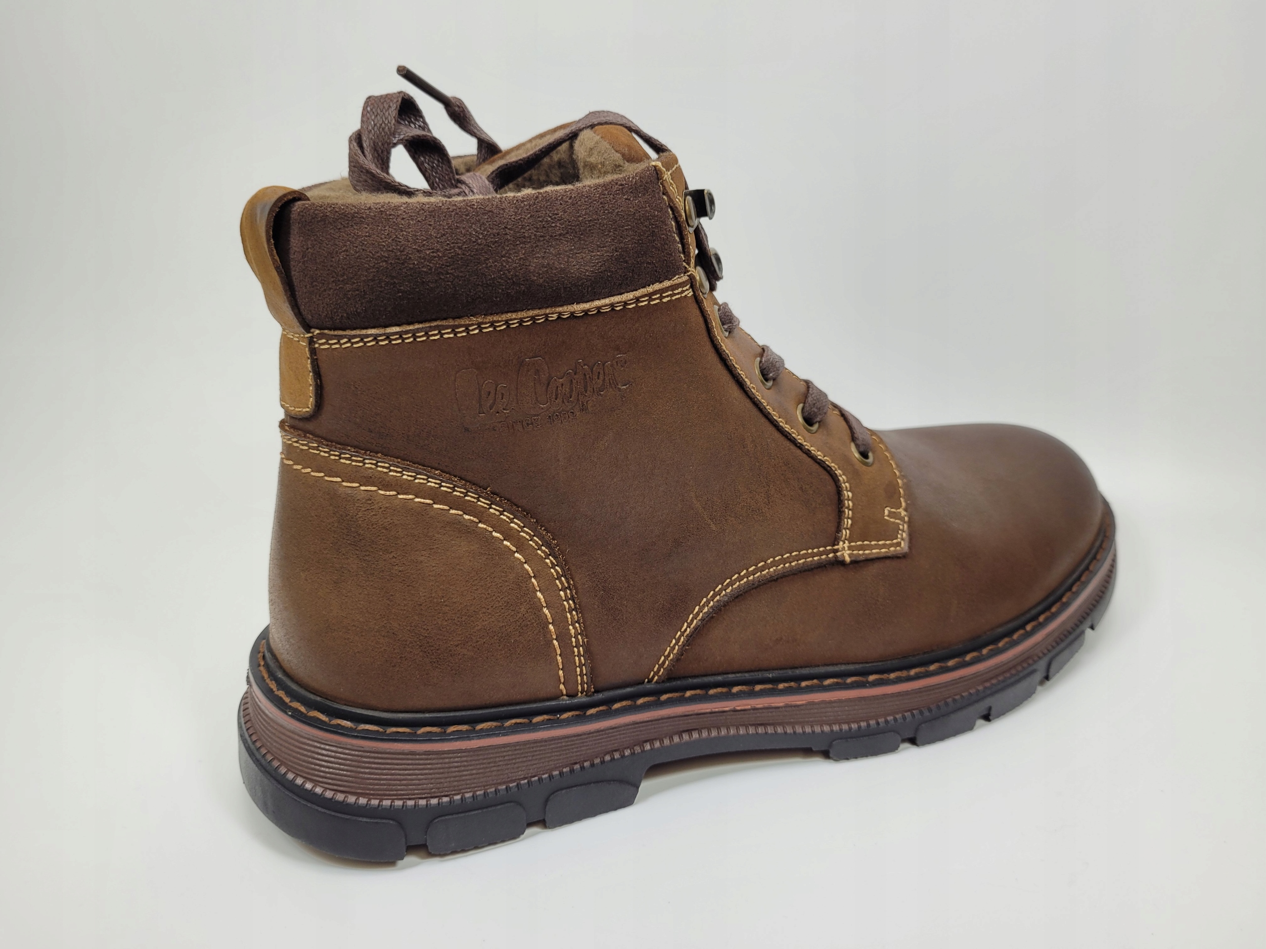 TRZEWIKI SKÓRZANE LEE COOPER LCJ-23-33-3020M Brązowe 45 Marka Lee Cooper