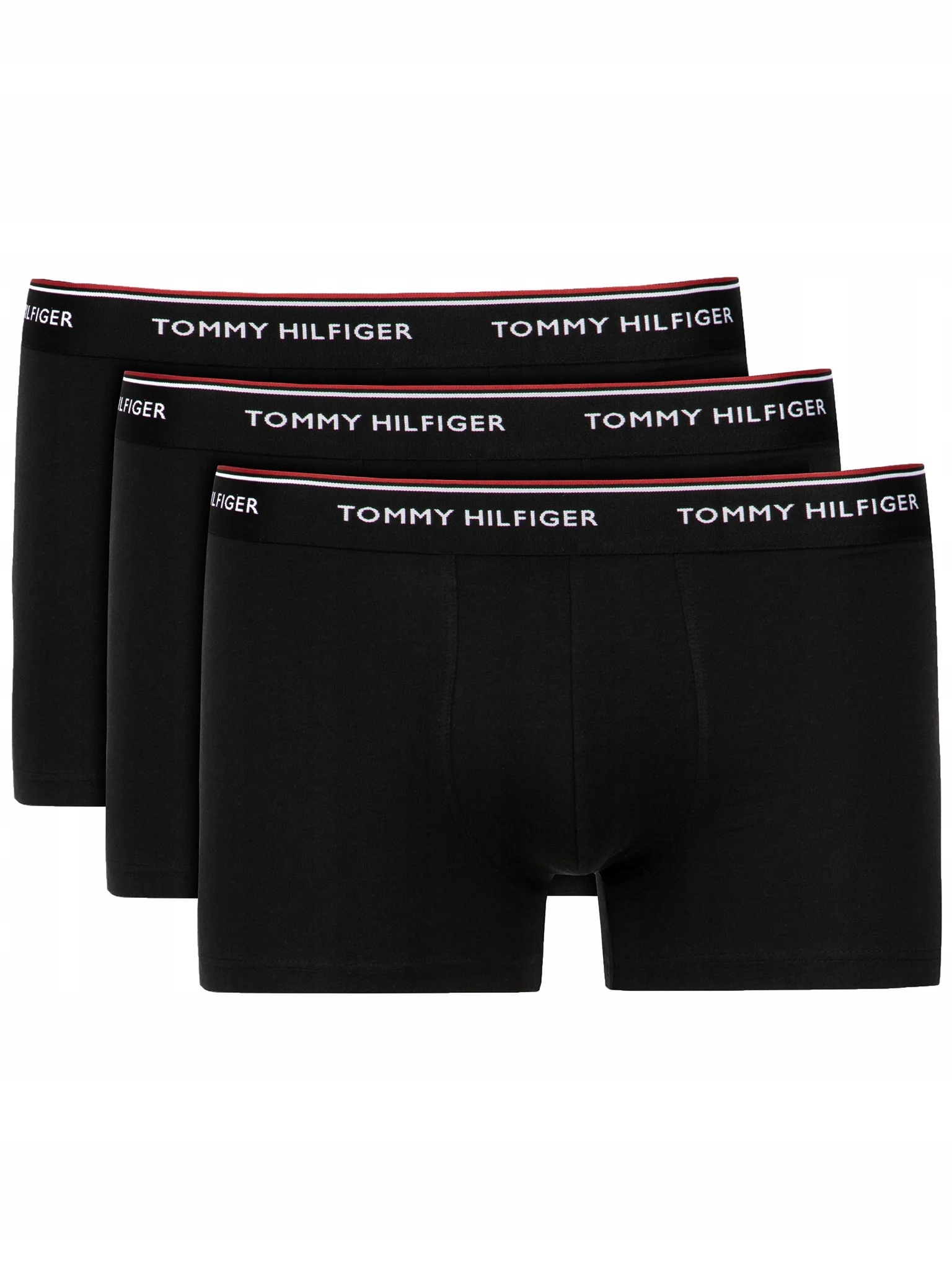 TOMMY HILFIGER čierne boxerky nohavičky logo 3-pack r.M