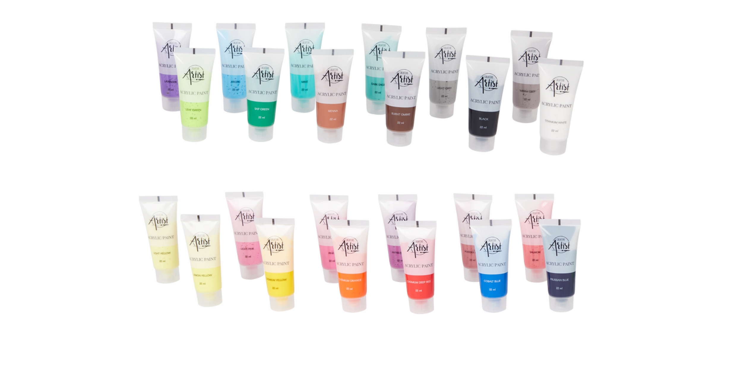 Farby akrylowe Creative Artist 24 szt. x 22 ml MIX Marka Creative Artist