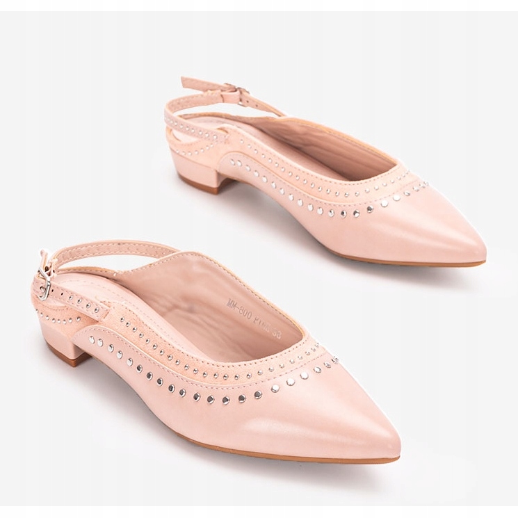 Różowe baleriny damskie Louin r.39 Marka inna